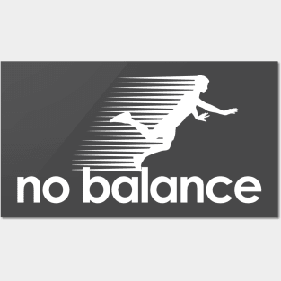 No Balance white logo Posters and Art